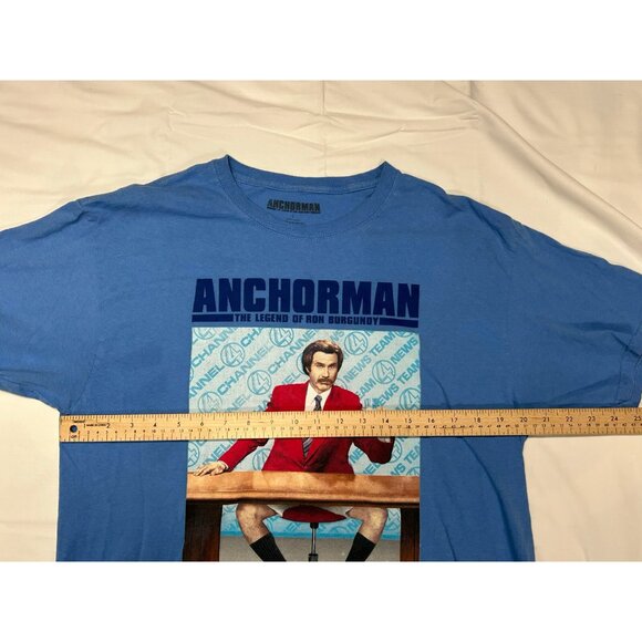 Anchorman Blue Mens Cotton Size Large T Shirt - Picture 8 of 13